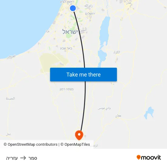 עזריה to סמר map