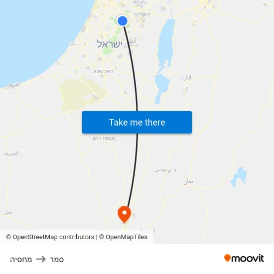 מחסיה to סמר map