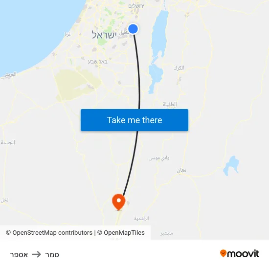 אספר to סמר map