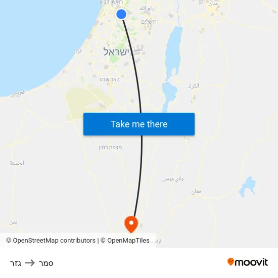 גזר to סמר map
