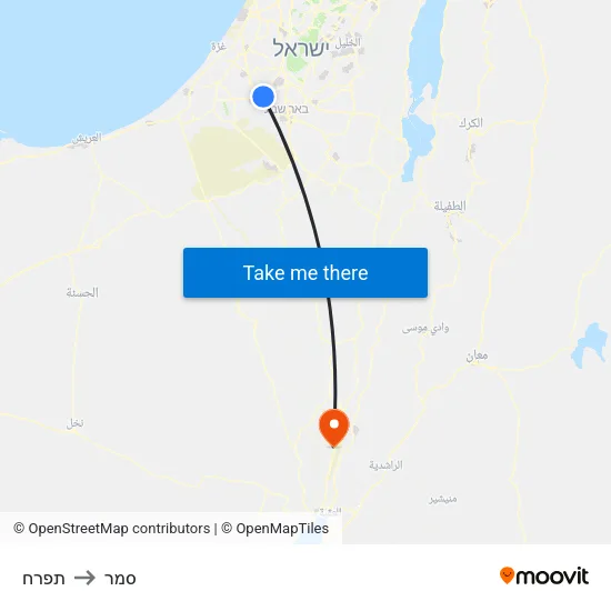 תפרח to סמר map