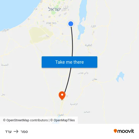 ערד to סמר map