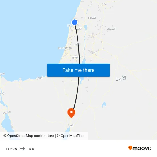 אשרת to סמר map