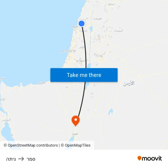 גיתה to סמר map
