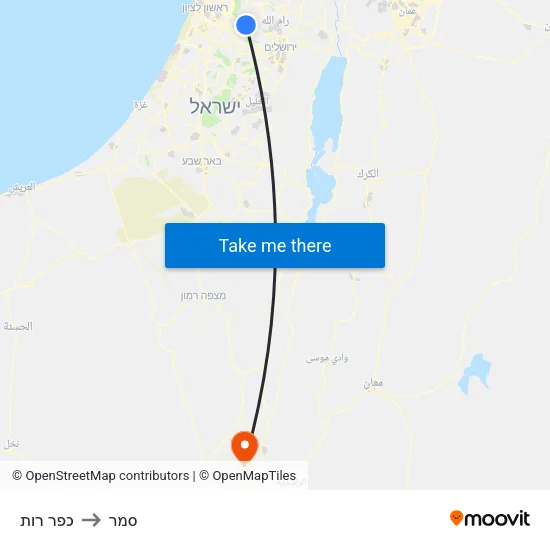 כפר רות to סמר map