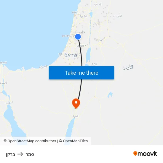 ברקן to סמר map