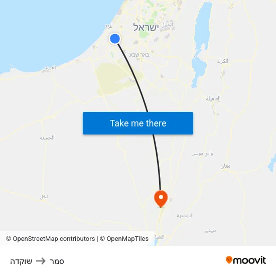 שוקדה to סמר map
