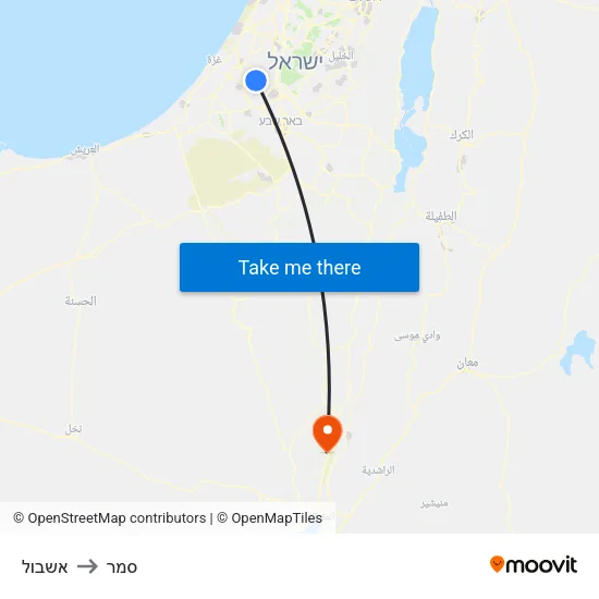 אשבול to סמר map