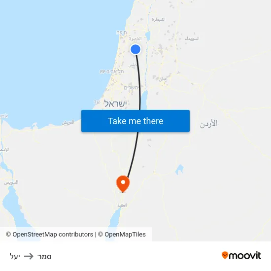 יעל to סמר map