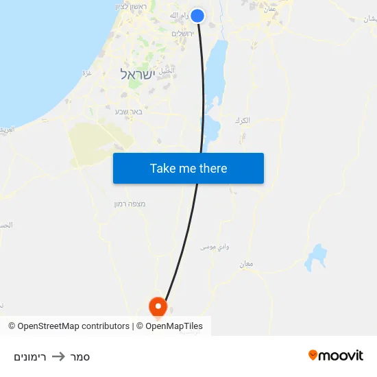 רימונים to סמר map