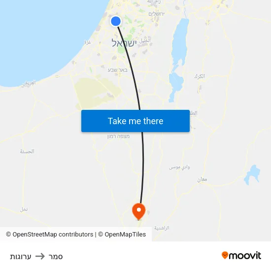 ערוגות to סמר map