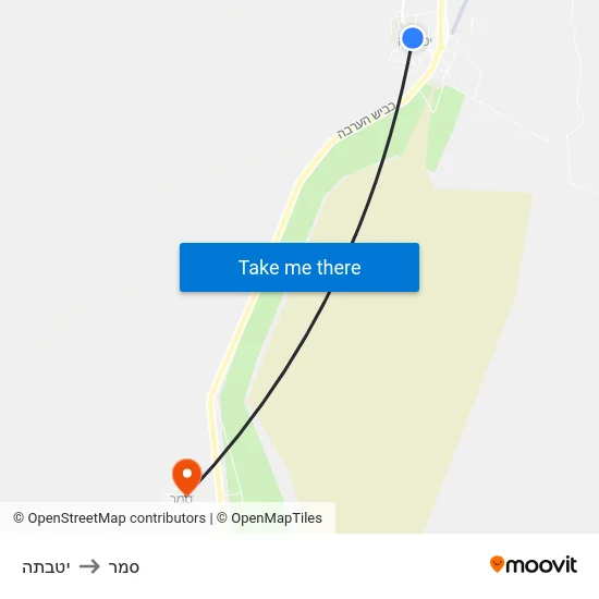יטבתה to סמר map