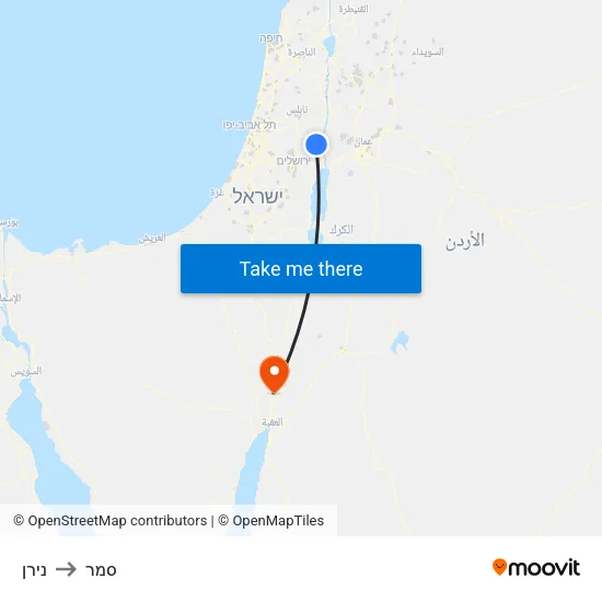 נירן to סמר map