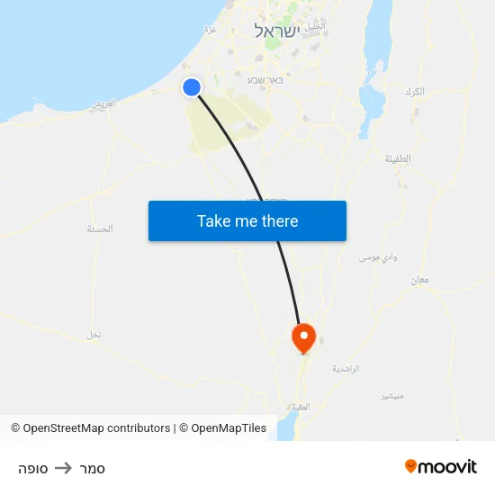 סופה to סמר map