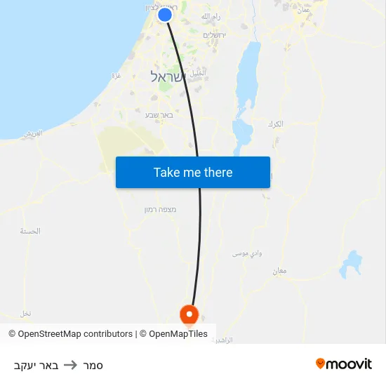 באר יעקב to סמר map