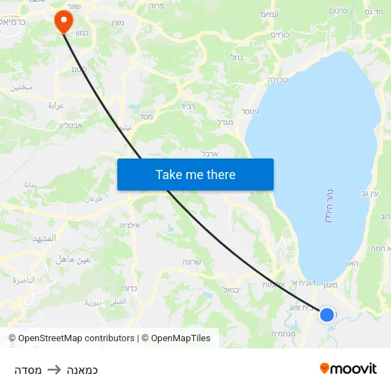 מסדה to כמאנה map