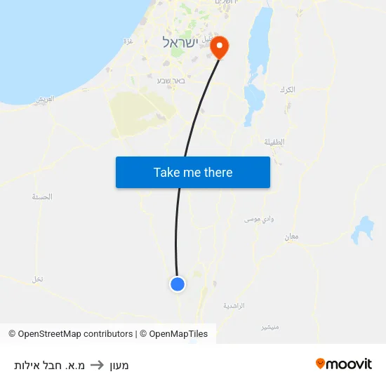 מ.א. חבל אילות to מעון map