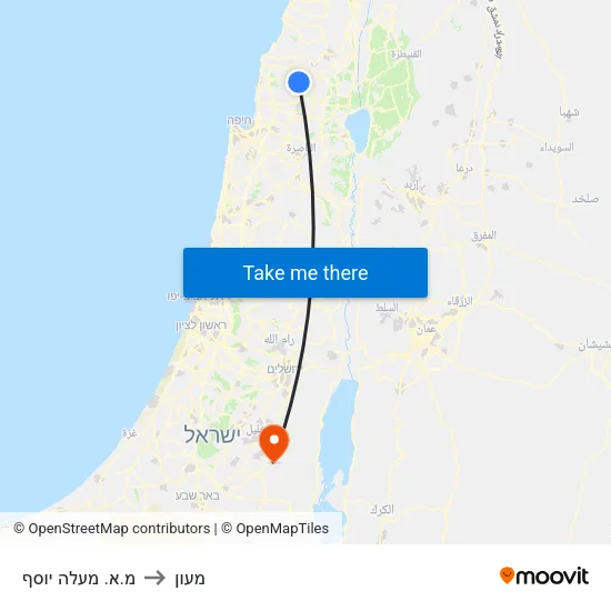 מ.א. מעלה יוסף to מעון map