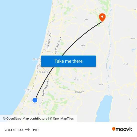 כפר ורבורג to רוויה map