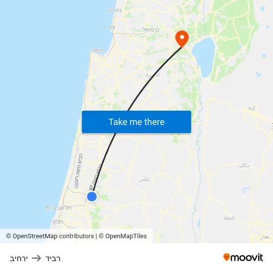 ירחיב to רביד map