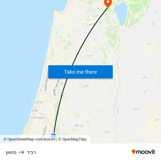 נחשון to רביד map