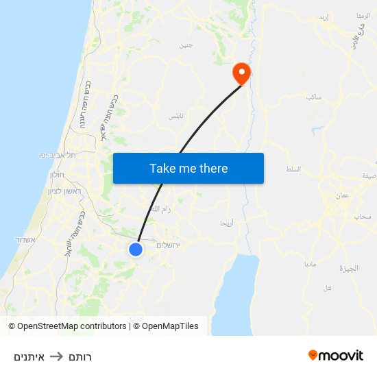 איתנים to רותם map