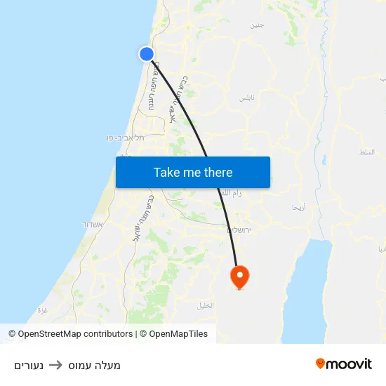 נעורים to מעלה עמוס map