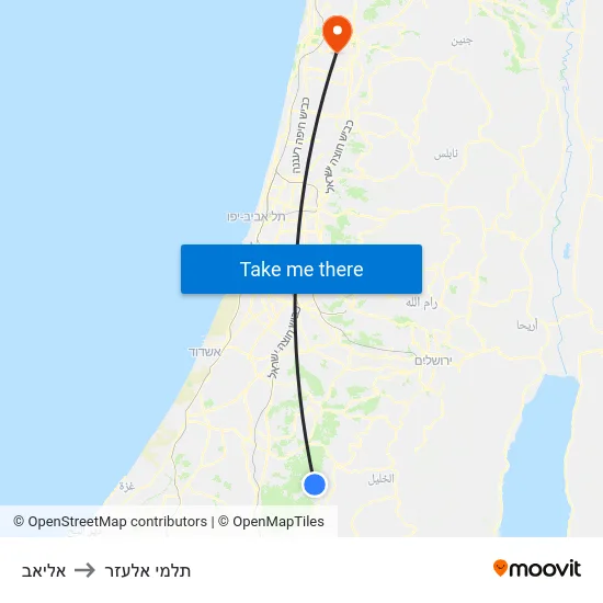 אליאב to תלמי אלעזר map