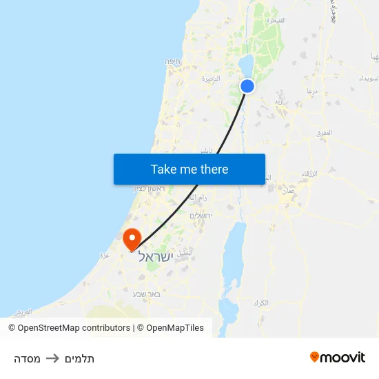 מסדה to תלמים map