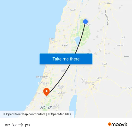 אל -רום to גפן map