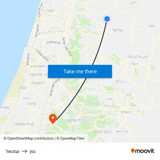 עמנואל to גפן map