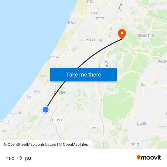 סעד to גפן map