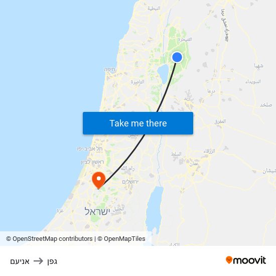 אניעם to גפן map