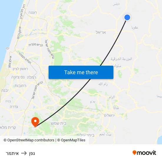 איתמר to גפן map