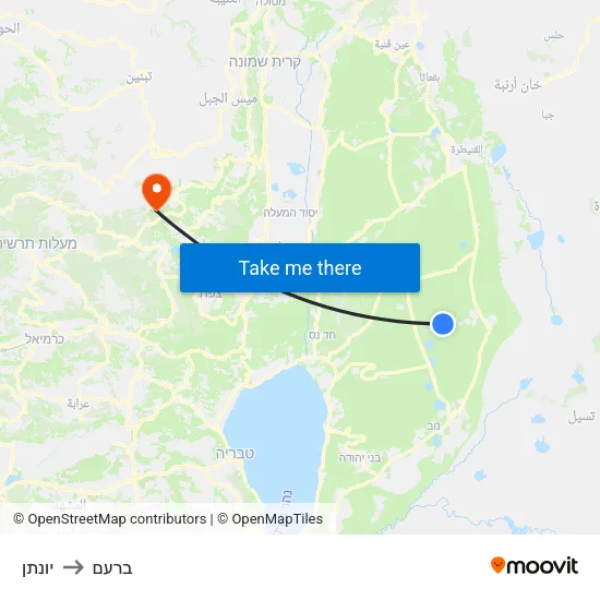 יונתן to ברעם map
