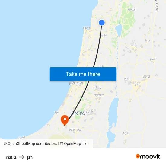 בענה to רנן map