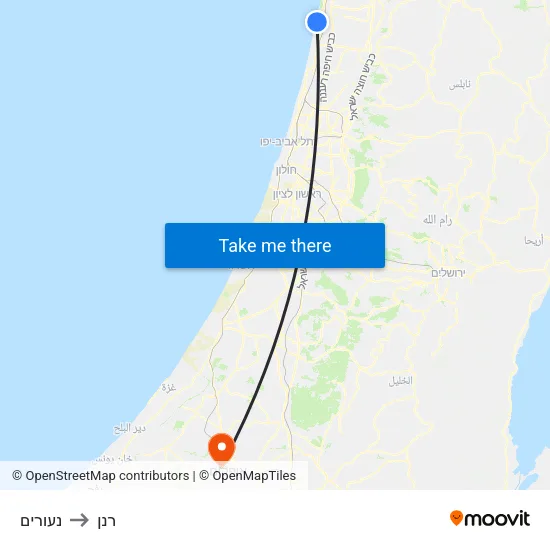 נעורים to רנן map