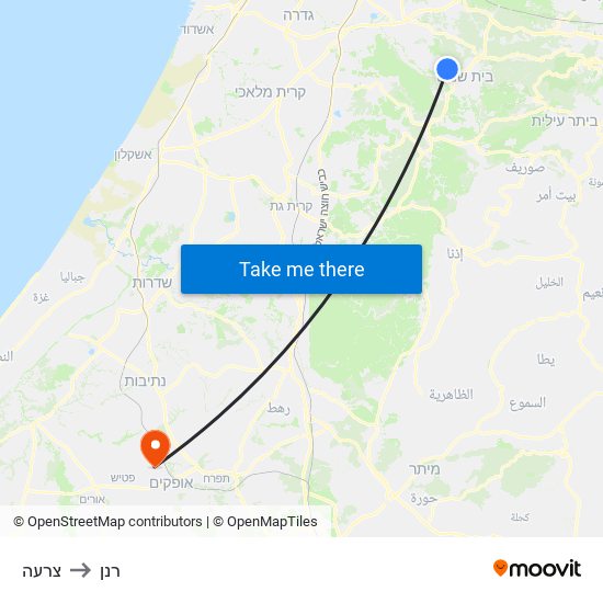 צרעה to רנן map