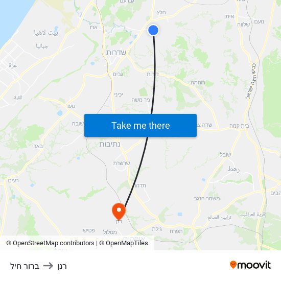 ברור חיל to רנן map