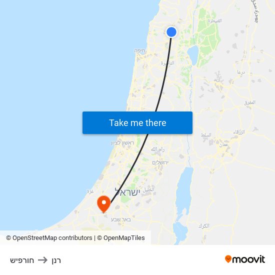 חורפיש to רנן map