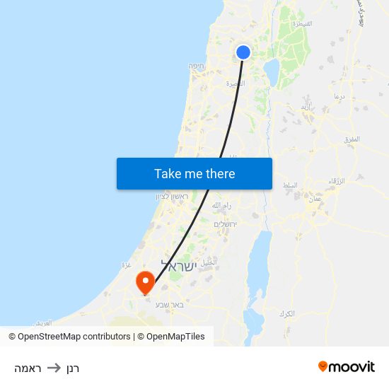 ראמה to רנן map