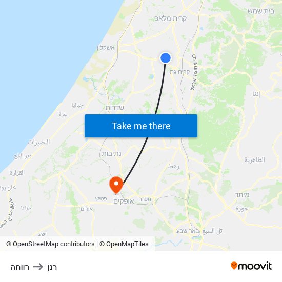 רווחה to רנן map