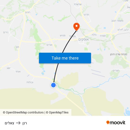 צאלים to רנן map