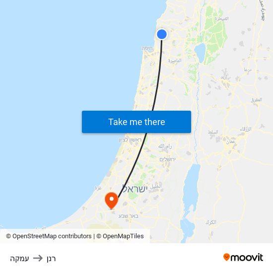 עמקה to רנן map