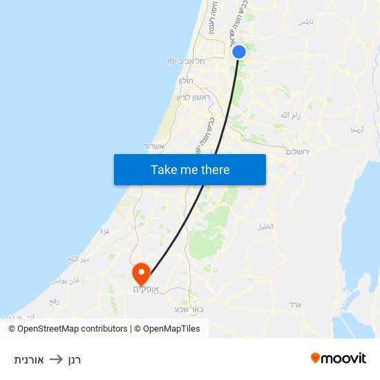 אורנית to רנן map