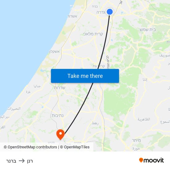 ברנר to רנן map