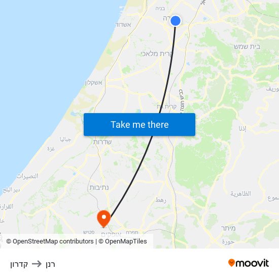 קדרון to רנן map