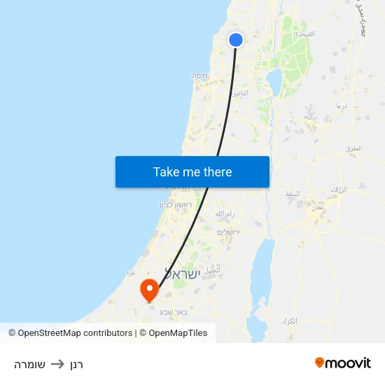 שומרה to רנן map