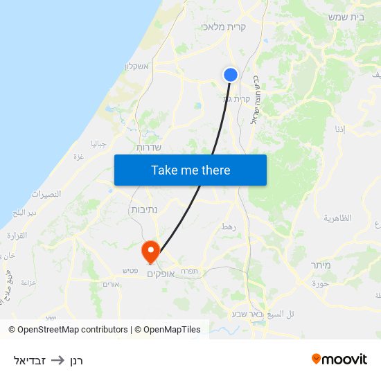 זבדיאל to רנן map