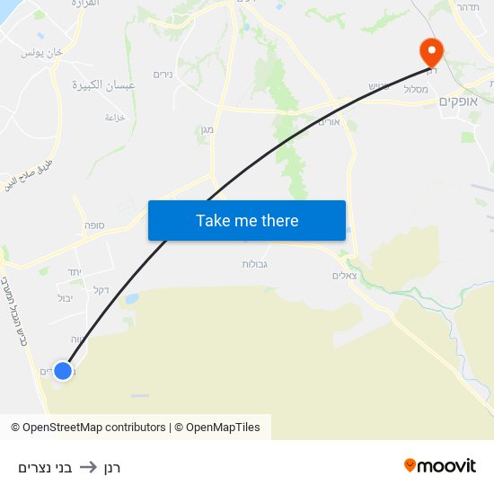 בני נצרים to רנן map